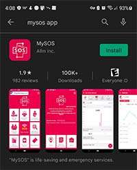 MySOS GooglePlay NOT WHLW